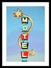 Load image into Gallery viewer, Vintage Motel Sign - Framed Print