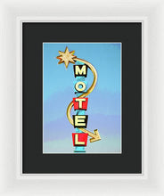 Load image into Gallery viewer, Vintage Motel Sign - Framed Print