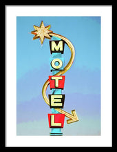 Load image into Gallery viewer, Vintage Motel Sign - Framed Print