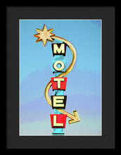 Load image into Gallery viewer, Vintage Motel Sign - Framed Print