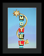 Load image into Gallery viewer, Vintage Motel Sign - Framed Print