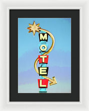 Load image into Gallery viewer, Vintage Motel Sign - Framed Print