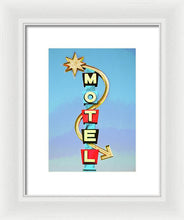 Load image into Gallery viewer, Vintage Motel Sign - Framed Print