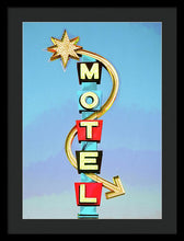 Load image into Gallery viewer, Vintage Motel Sign - Framed Print