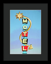 Load image into Gallery viewer, Vintage Motel Sign - Framed Print