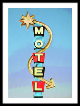 Load image into Gallery viewer, Vintage Motel Sign - Framed Print