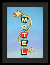 Load image into Gallery viewer, Vintage Motel Sign - Framed Print