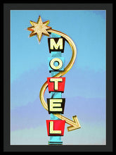 Load image into Gallery viewer, Vintage Motel Sign - Framed Print