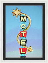 Load image into Gallery viewer, Vintage Motel Sign - Framed Print