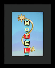 Load image into Gallery viewer, Vintage Motel Sign - Framed Print