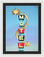 Load image into Gallery viewer, Vintage Motel Sign - Framed Print