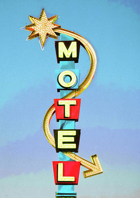 Vintage Motel Sign - Art Print