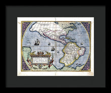 Load image into Gallery viewer, Old Map Of The Americas 1579  - Framed Print