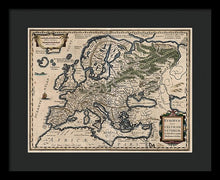 Load image into Gallery viewer, 1618 Map Of Europe - Framed Print