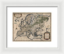 Load image into Gallery viewer, 1618 Map Of Europe - Framed Print