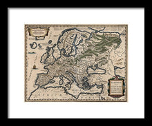 Load image into Gallery viewer, 1618 Map Of Europe - Framed Print