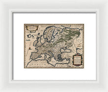 Load image into Gallery viewer, 1618 Map Of Europe - Framed Print