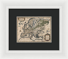 Load image into Gallery viewer, 1618 Map Of Europe - Framed Print