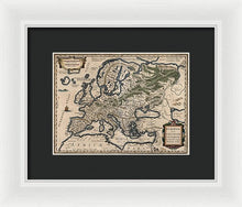 Load image into Gallery viewer, 1618 Map Of Europe - Framed Print