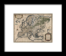 Load image into Gallery viewer, 1618 Map Of Europe - Framed Print