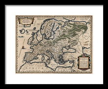 Load image into Gallery viewer, 1618 Map Of Europe - Framed Print