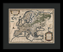 Load image into Gallery viewer, 1618 Map Of Europe - Framed Print