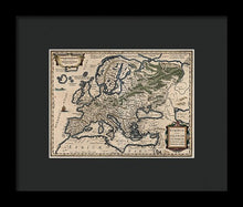 Load image into Gallery viewer, 1618 Map Of Europe - Framed Print