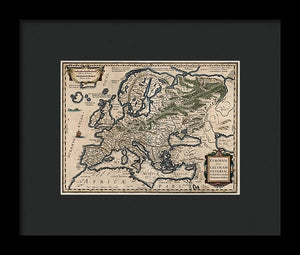 1618 Map Of Europe - Framed Print