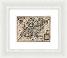 Load image into Gallery viewer, 1618 Map Of Europe - Framed Print