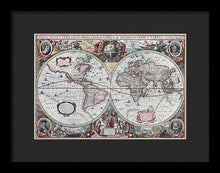 Load image into Gallery viewer, 1630 Map Of The World - Framed Print