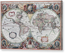 Load image into Gallery viewer, 1630 Map Of The World - Acrylic Print