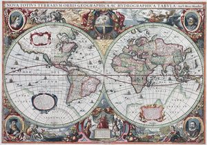 1630 Map Of The World - Art Print