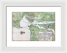 Load image into Gallery viewer, Old Map Of New York City Region 1639 - Framed Print