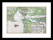 Load image into Gallery viewer, Old Map Of New York City Region 1639 - Framed Print