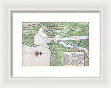 Load image into Gallery viewer, Old Map Of New York City Region 1639 - Framed Print