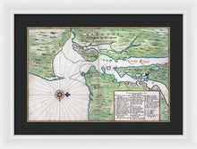 Load image into Gallery viewer, Old Map Of New York City Region 1639 - Framed Print