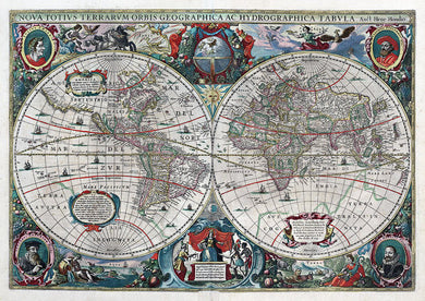 1641 Map Of The World - Art Print