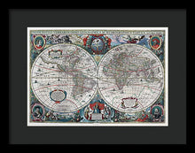 Load image into Gallery viewer, Old 1641 Map Of The World - Framed Print