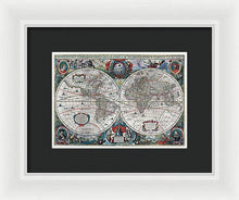 Load image into Gallery viewer, Old 1641 Map Of The World - Framed Print