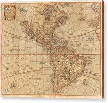 Load image into Gallery viewer, Old Map Of The Americas 1660  - Acrylic Print