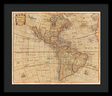 Load image into Gallery viewer, Old Map Of The Americas 1660  - Framed Print