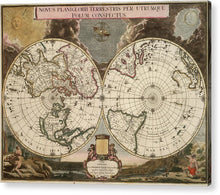 Load image into Gallery viewer, Old 1672 Map Of The World - Acrylic Print