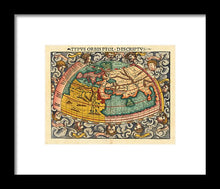 Load image into Gallery viewer, Old 16th Century Map Of The World - Framed Print