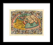 Load image into Gallery viewer, Old 16th Century Map Of The World - Framed Print