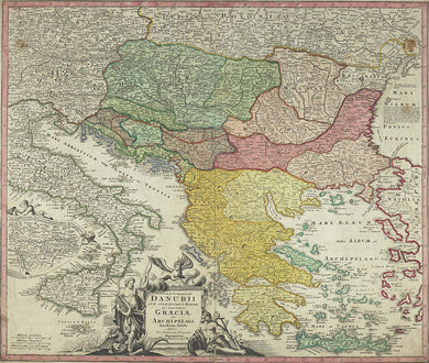 Old Map Of Europe 1720 - Art Print