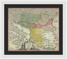 Load image into Gallery viewer, Old Map Of Europe 1720 - Framed Print