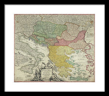 Load image into Gallery viewer, Old Map Of Europe 1720 - Framed Print