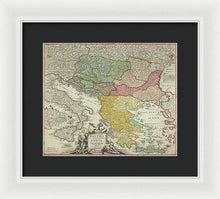 Load image into Gallery viewer, Old Map Of Europe 1720 - Framed Print