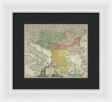 Load image into Gallery viewer, Old Map Of Europe 1720 - Framed Print