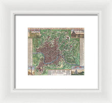 Load image into Gallery viewer, Old 1721 Map Of Rome - Framed Print